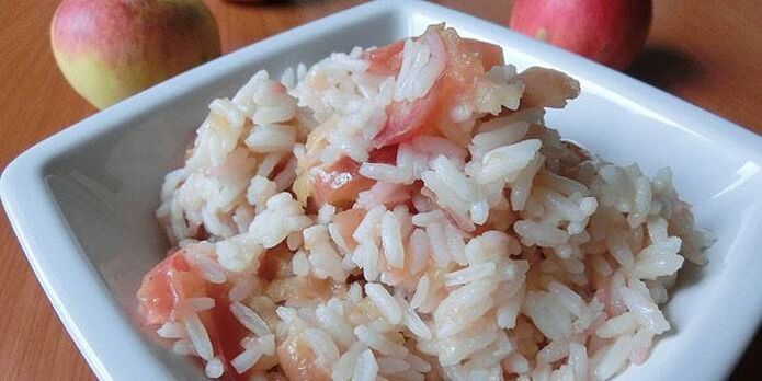 rizs almával a diéta